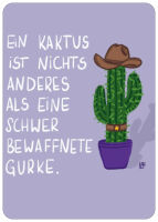 Postkarte Kaktus