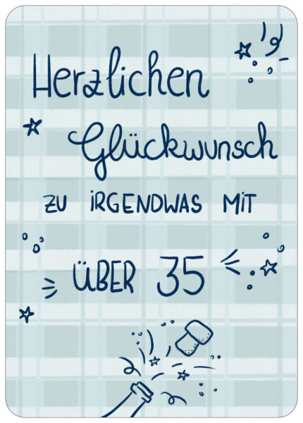 Postkarte irgendwas über 35