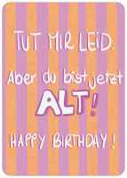 Postkarte Du bist Alt