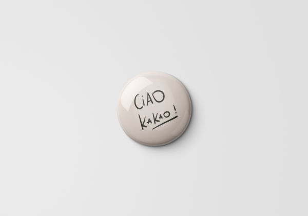25 mm Ciao Kakao Kühlschrankmagnet