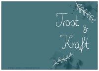 Klappkarte Trauerkarte Trost und Kraft