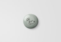 25 mm Du bist toll Kühlschrankmagnet-Mint