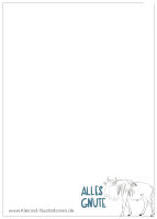 Postkarte Tier Sprüche Alles Gnute