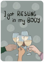 Postkarte Wein Spruch Body