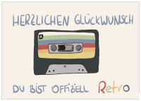 Klappkarte Retro