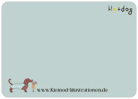 Postkarte HotDog