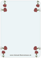 Postkarte Pissnelken