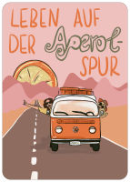 Postkarte Aperolspur