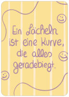 Postkarte Ein Lächeln