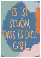 Postkarte Schön das es dich gibt (bunt)