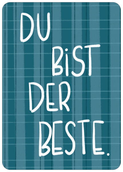 Postkarte Du bist der beste