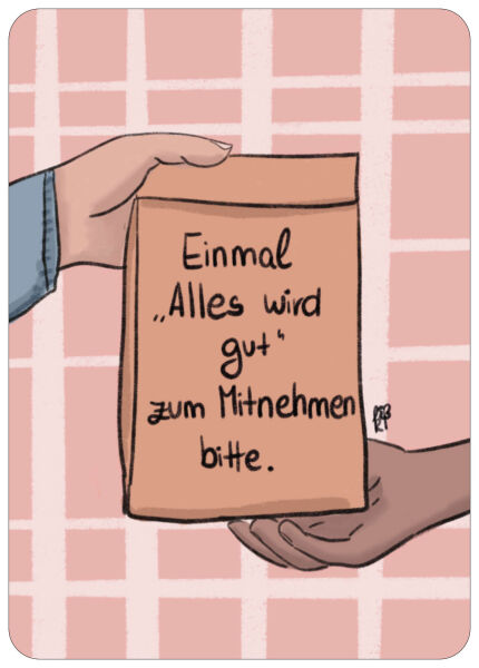 Postkarte Alles wird Gut
