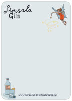 Postkarte Simsala Gin