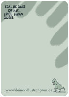 Postkarte Dino Sauer