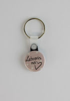 25 mm Schlüsselanhänger Lehrerin mit Herz