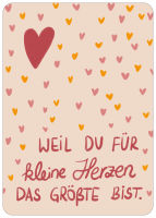 Postkarte kleine Herzen