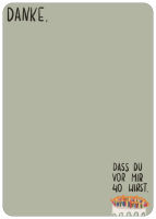 Postkarte Danke 40