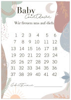 Postkarte Baby Countdown