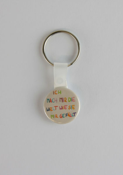25 mm Schlüsselanhänger Mache mir die Welt